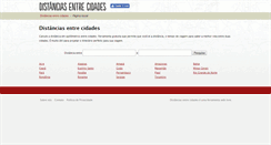 Desktop Screenshot of distanciasentrecidades.com