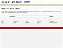 Tablet Screenshot of distanciasentrecidades.com